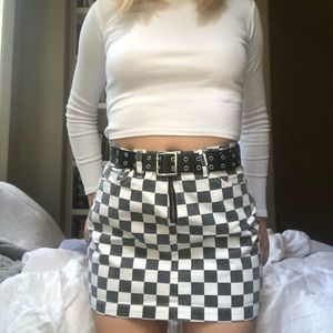 Checkered skirt